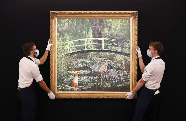 بيع لوحة للفنان بانكسي بـ 9.9 مليون دولار