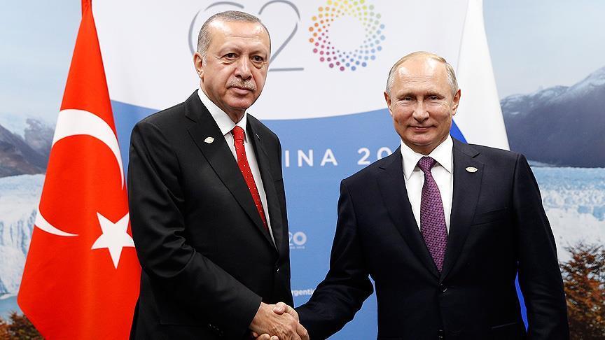 أردوغان يلتقي بوتين على هامش قمة العشرين