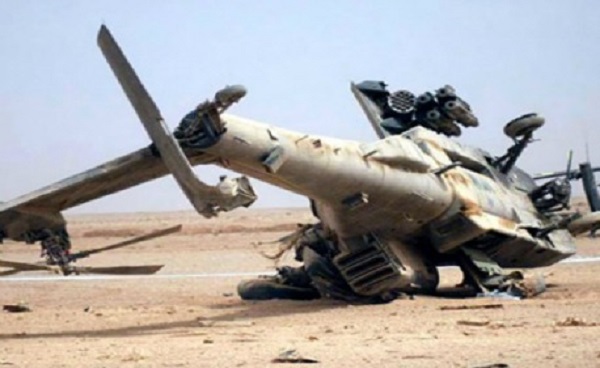 التحالف العربي: استشهاد طيار ومساعده اثر سقوط طائرة عمودية
