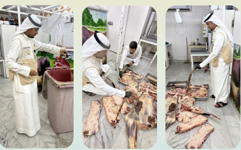 «الغذاء» تُتلف 88 كيلوغراماً من اللحوم مجهولة المصدر بالفروانية